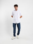 Granddad Full-Placket Pique Shirt