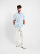Granddad Full-Placket Pique Shirt