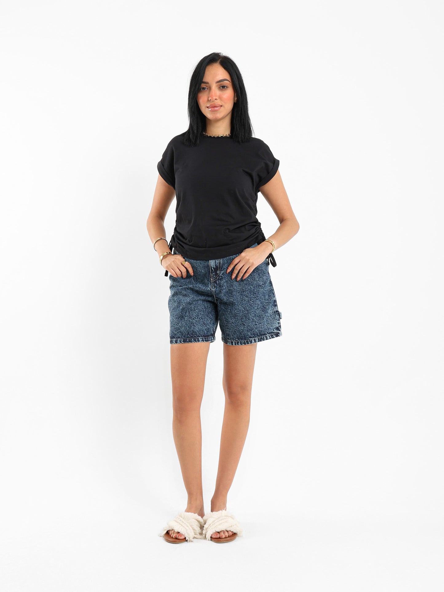 Side Drawstring Top