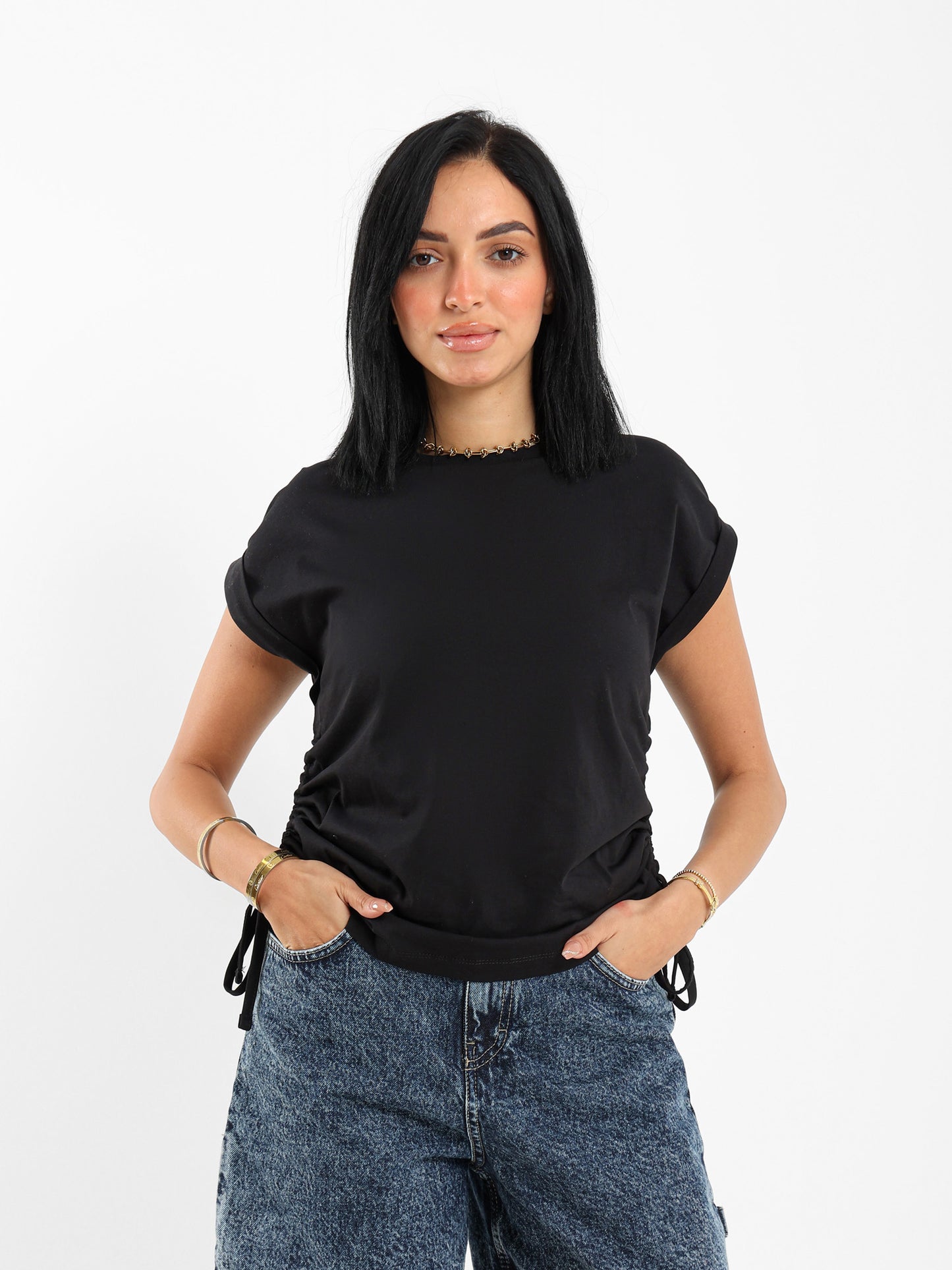 Side Drawstring Top