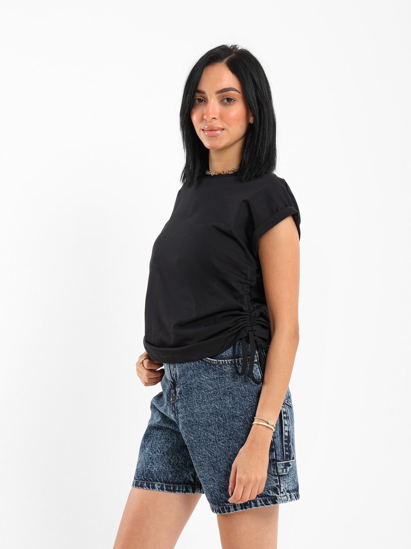 Side Drawstring Top