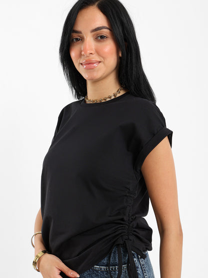 Side Drawstring Top