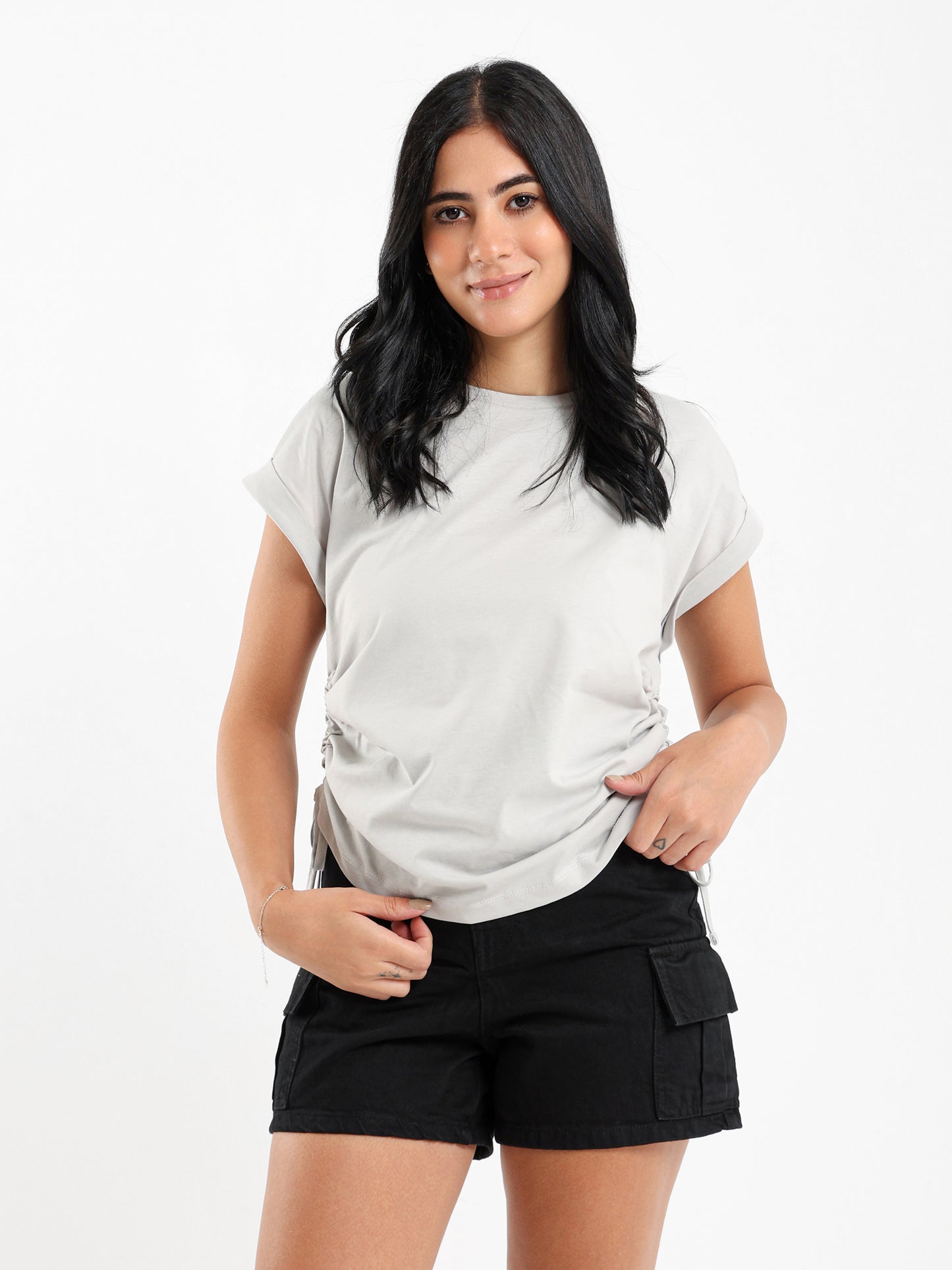 Side Drawstring Top