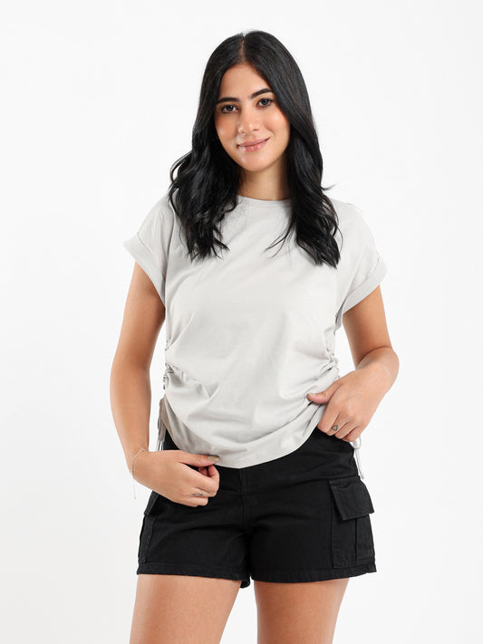 Side Drawstring Top