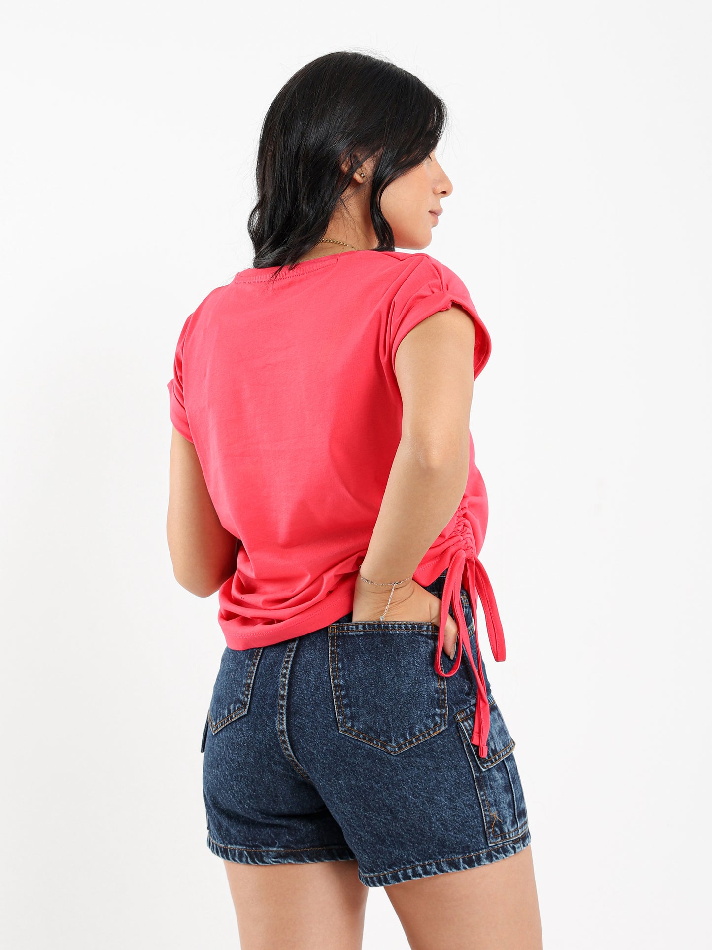 Side Drawstring Top