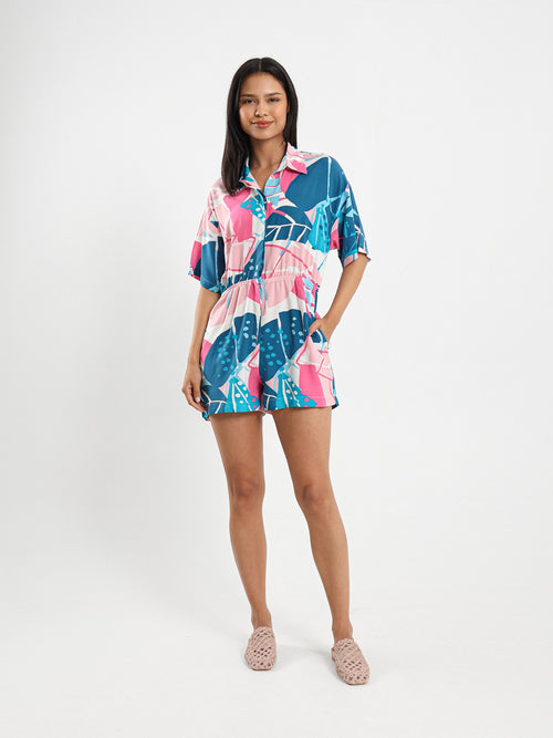 Printed Romper