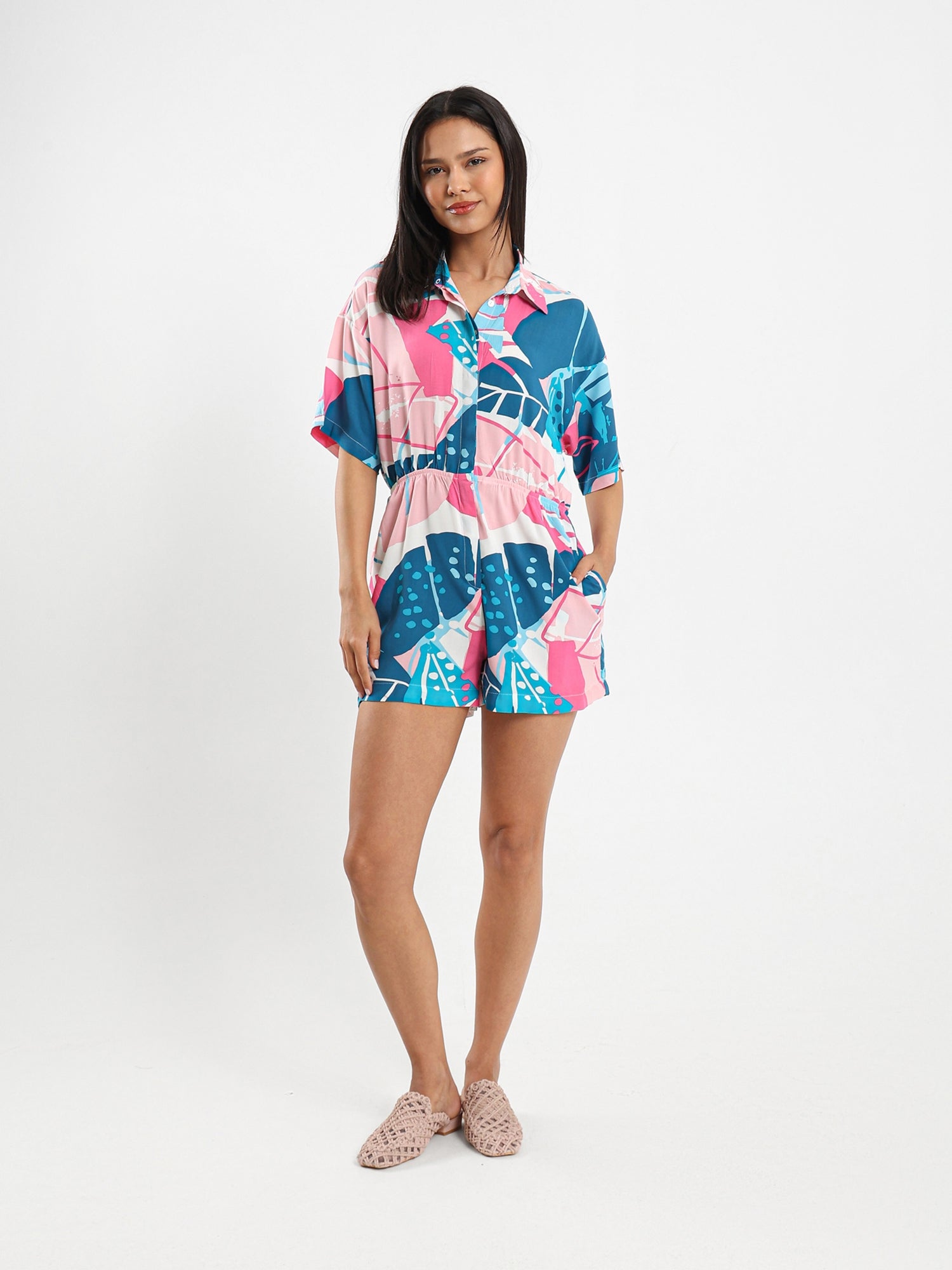 Printed Romper
