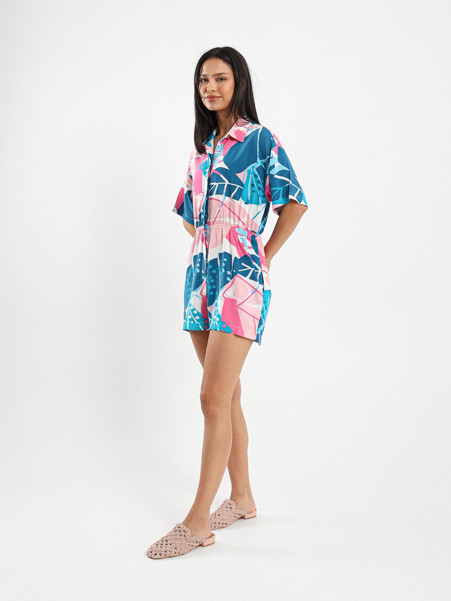 Printed Romper