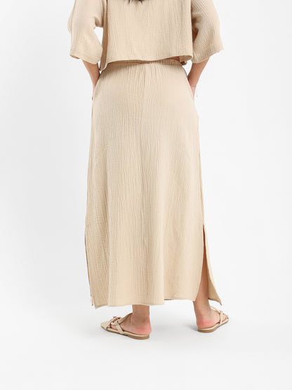 Long Skirt with Side Slit