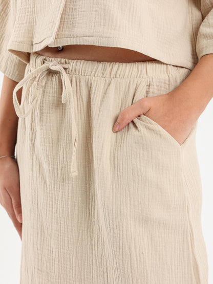 Long Skirt with Side Slit