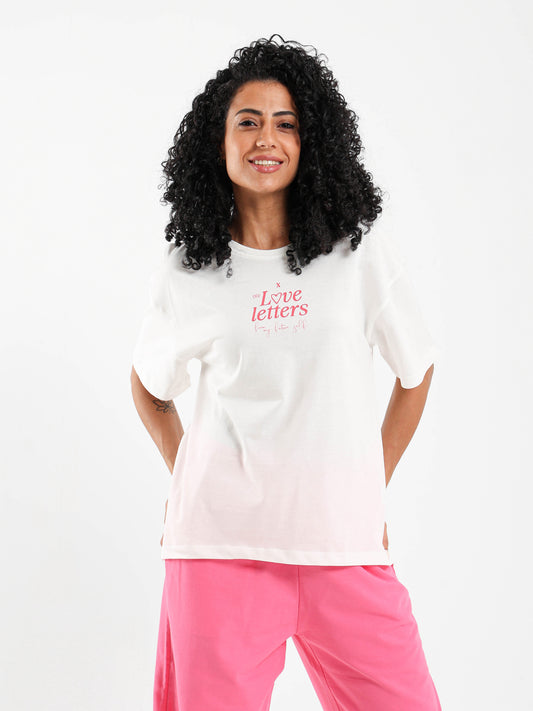 Love Letters Printed T-Shirt