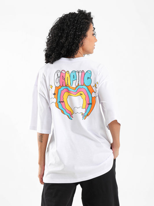 Graphic Print Oversized T-Shirt