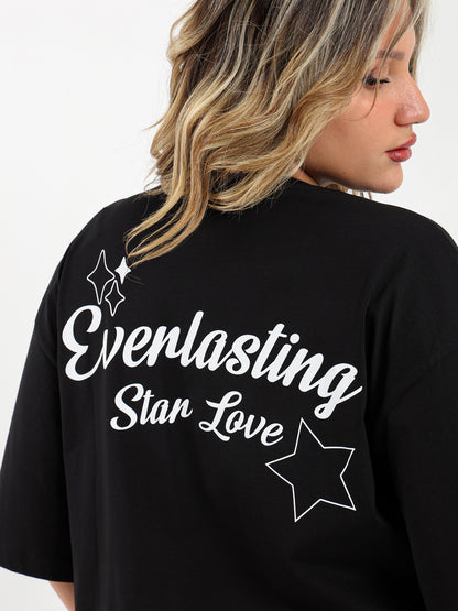 Star Printed Oversized T-Shirt