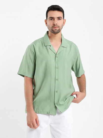 Textured Half Sleeves Shirt