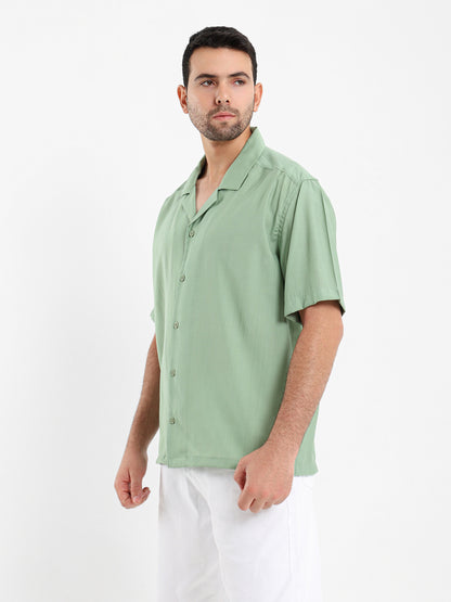 Textured Half Sleeves Shirt