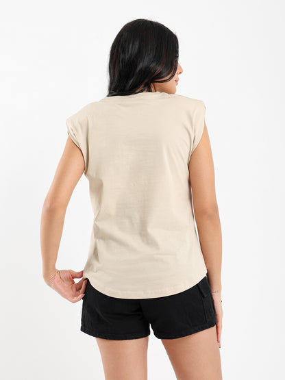 Padded Cap Sleeves Top
