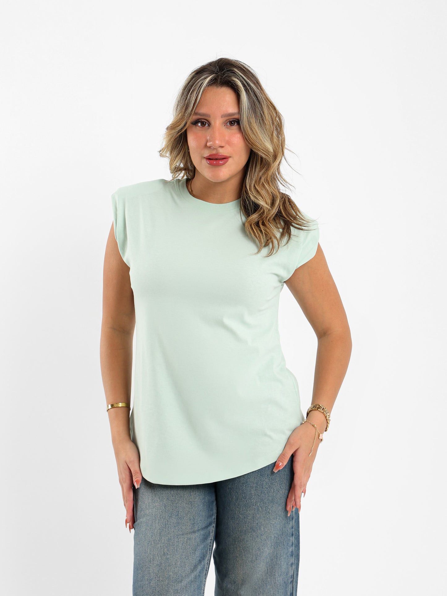 Padded Cap Sleeves Top