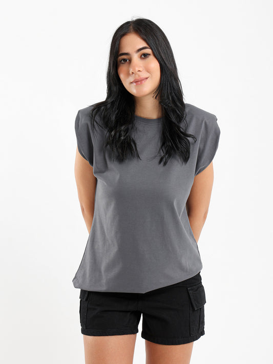 Padded Cap Sleeves Top