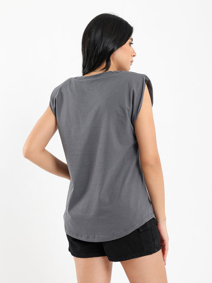 Padded Cap Sleeves Top