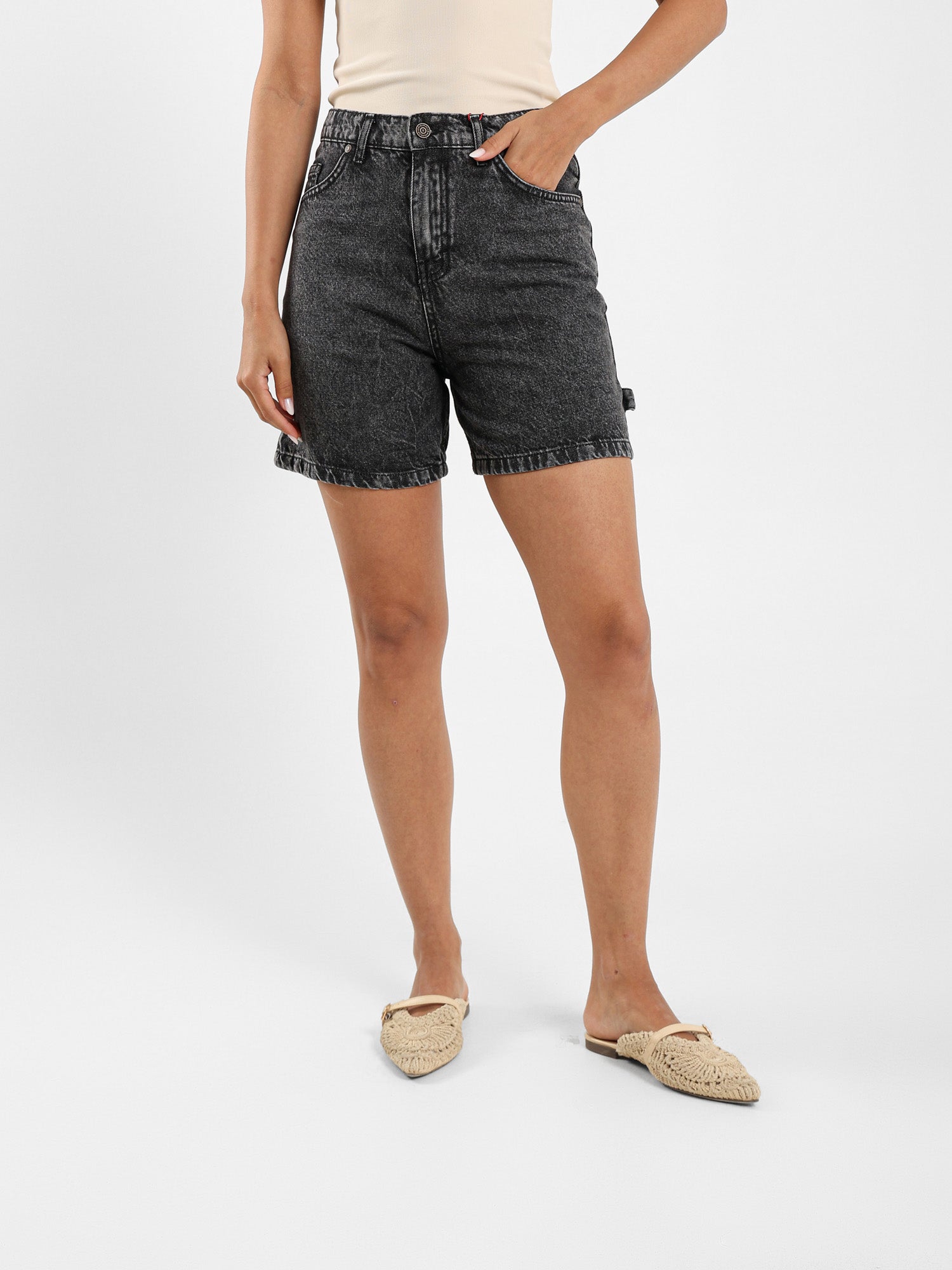 Cargo Denim Shorts