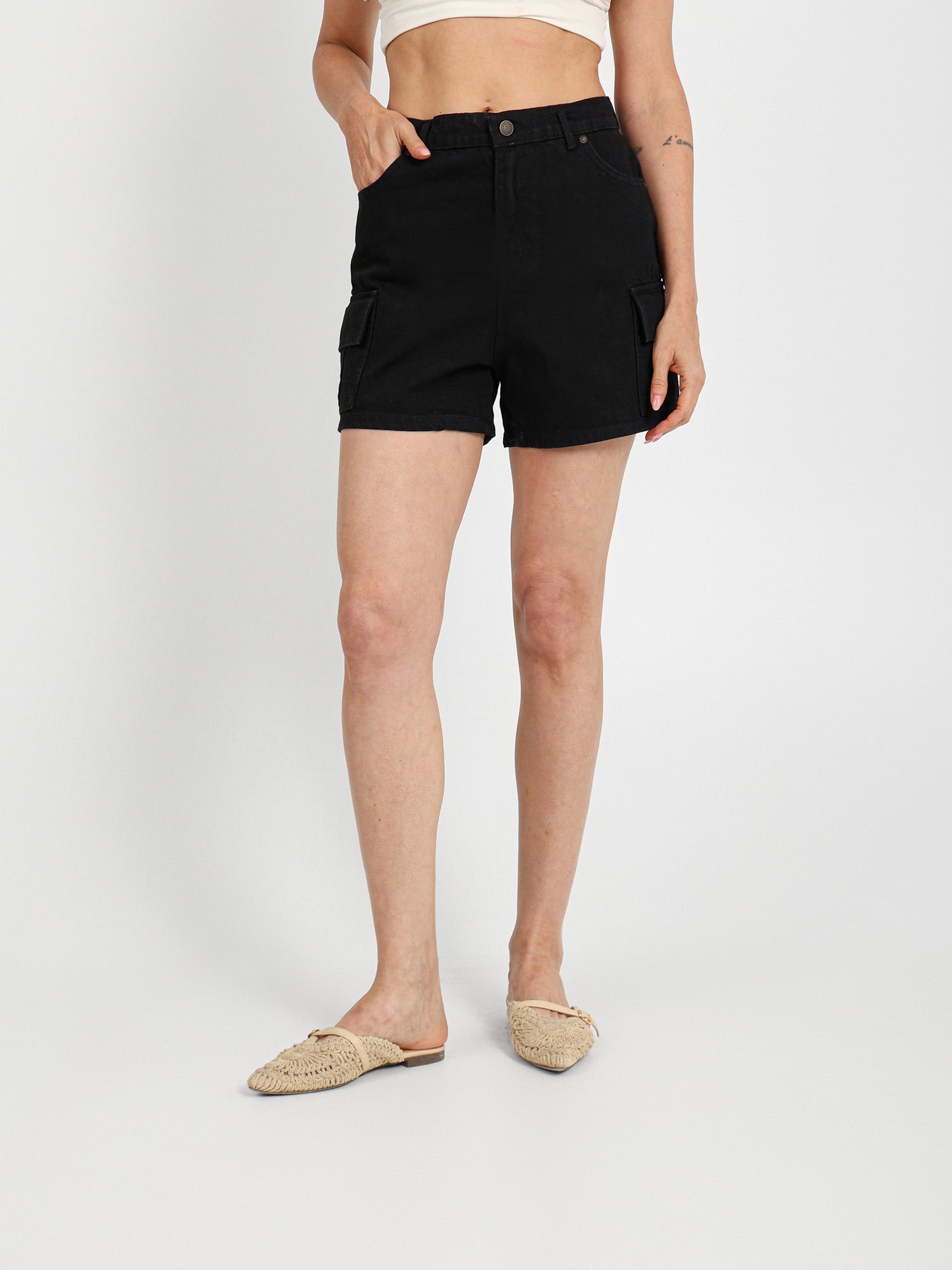 Cargo Denim Shorts