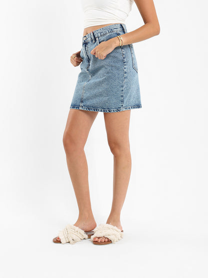 Basic Mini Denim Skirt