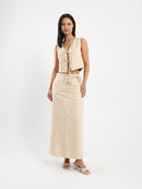 Long Skirt with Elasticated Waist