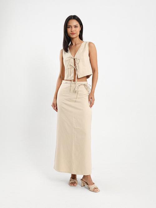 Long Skirt with Elasticated Waist