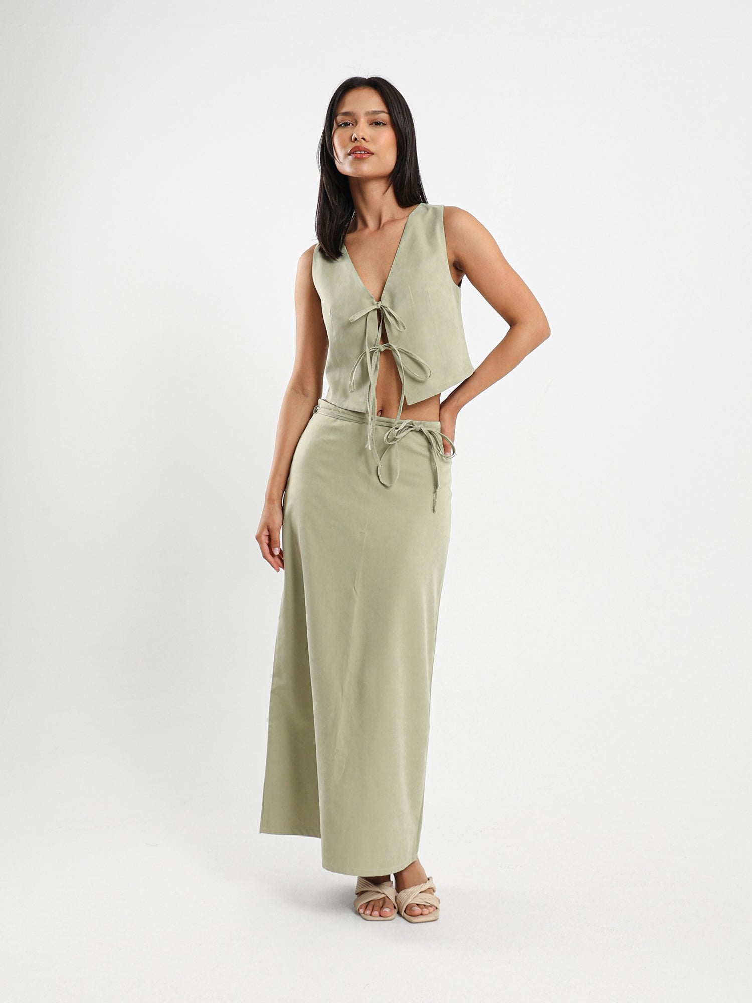 Long Skirt with Elasticated Waist