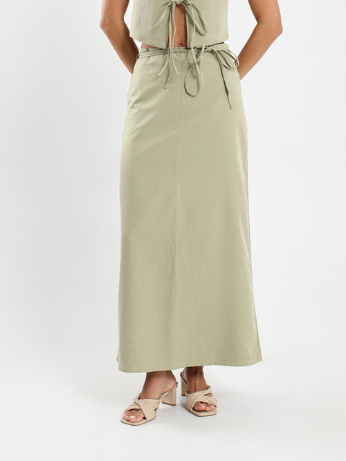 Long Skirt with Elasticated Waist