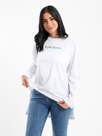 Relaxed Fit Long Sleeves Tee