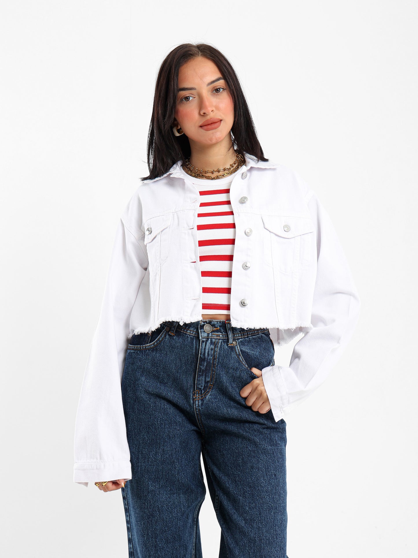 Cropped Denim Jacket