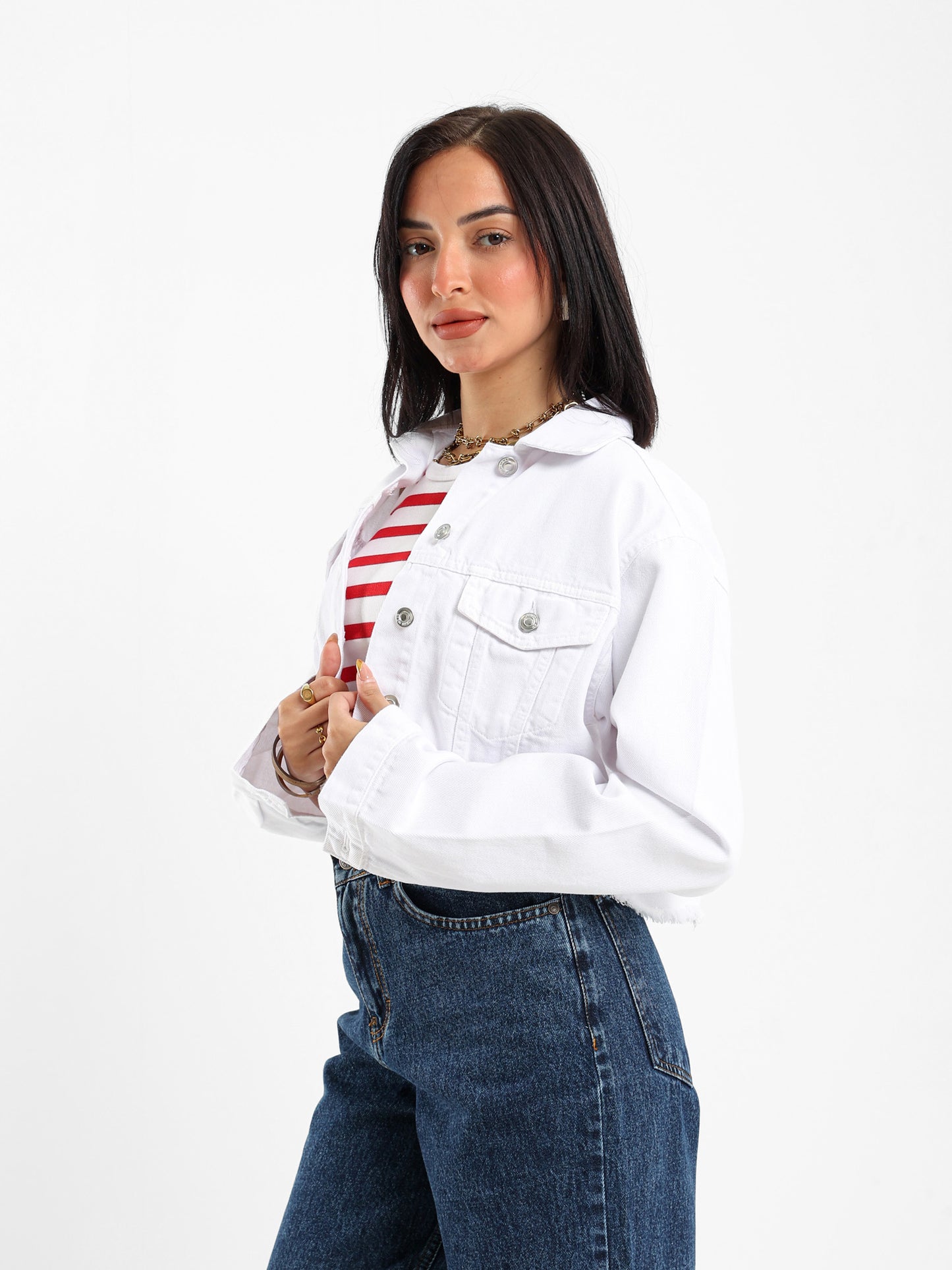 Cropped Denim Jacket