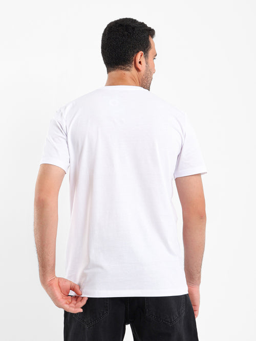 تيشيرت بقصة Lazy Summer Crew وطبعة أمامية