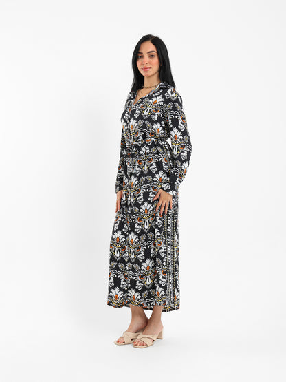 Printed Shirt Dress