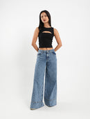 Cut-Out Sleeveless Top