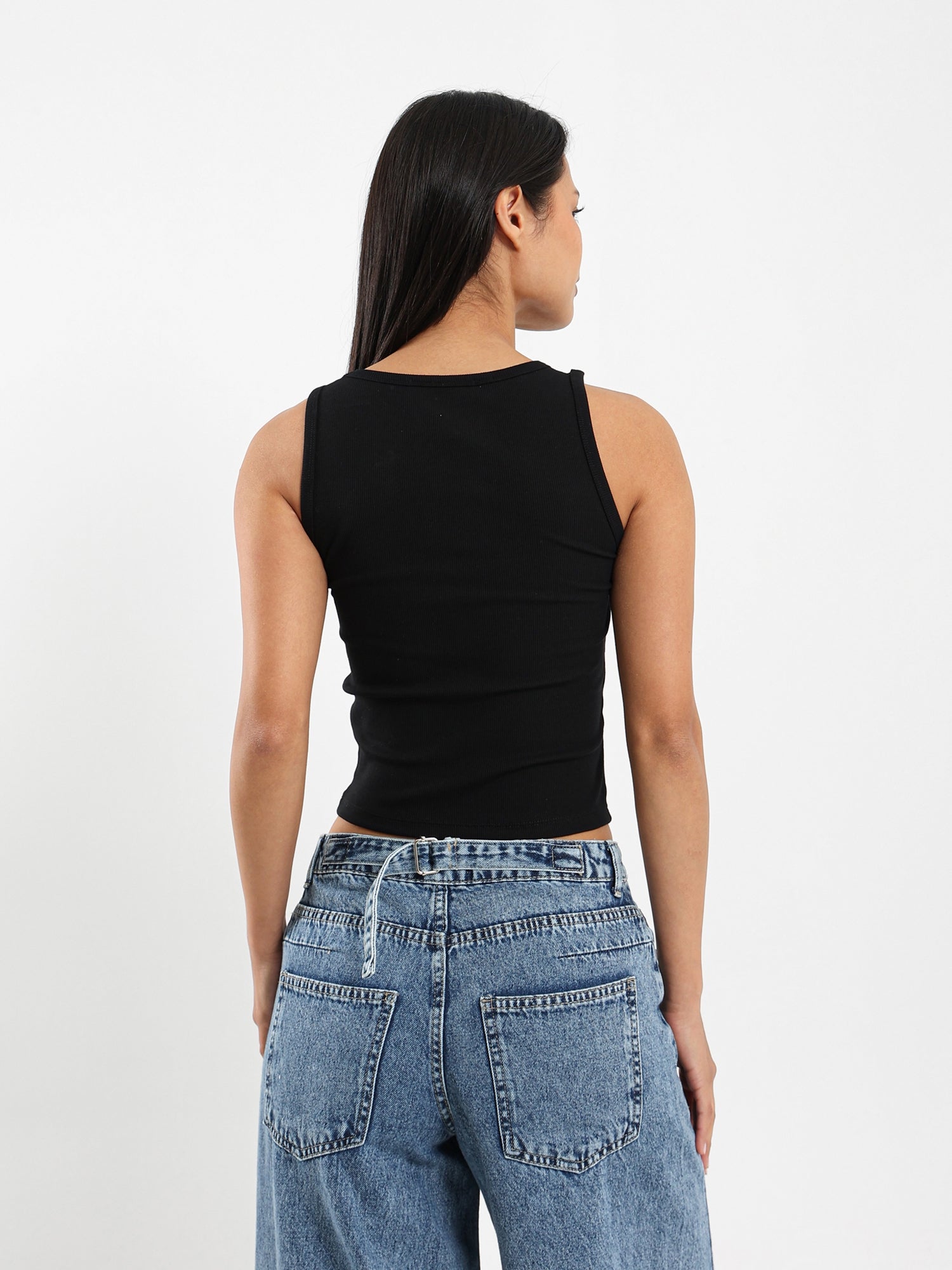 Cut-Out Sleeveless Top