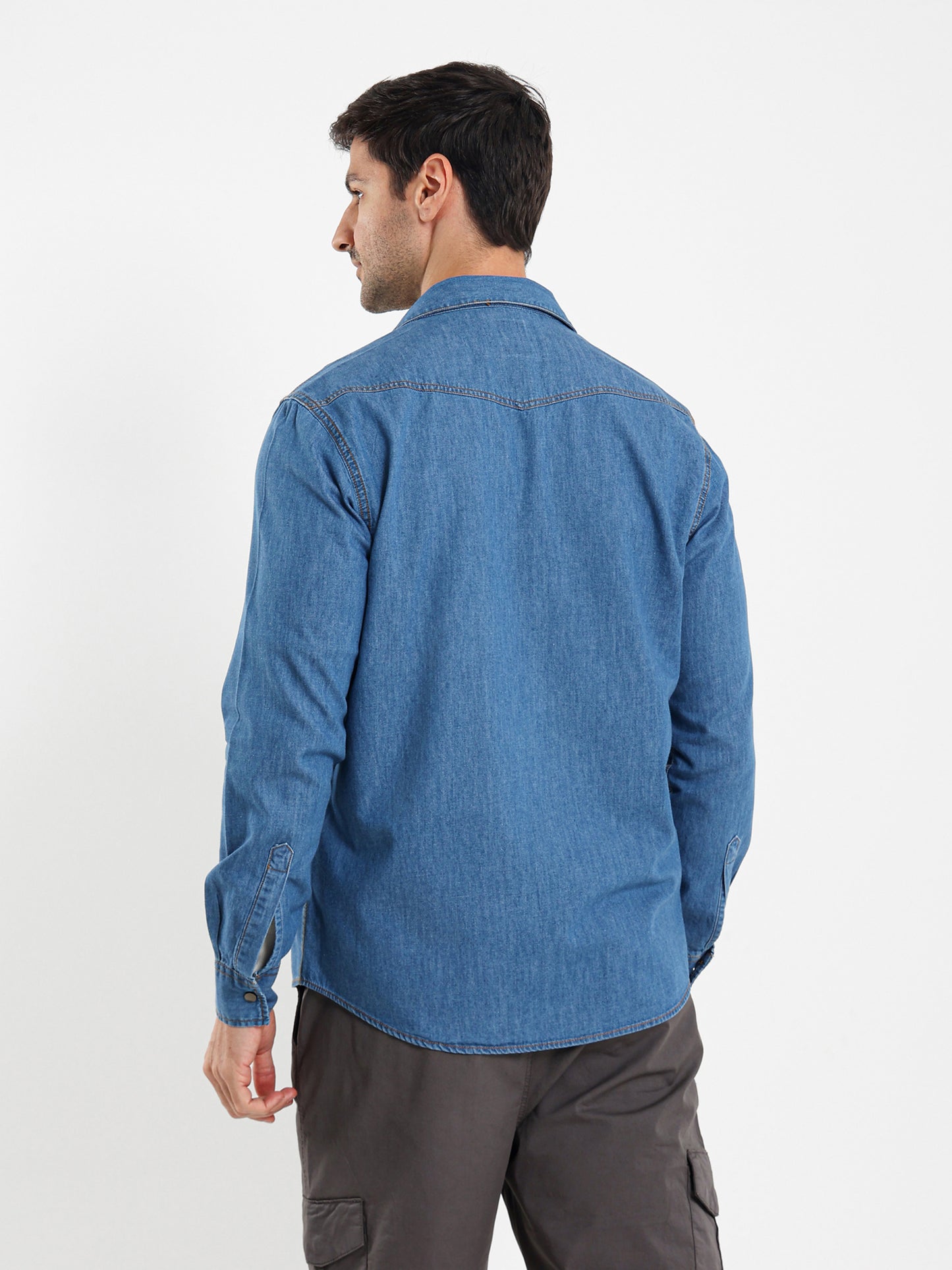 Snap Closure Long Sleeve Shirt