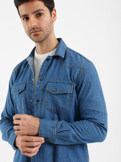 Snap Closure Long Sleeve Shirt