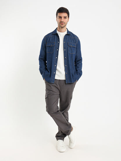 Snap Closure Long Sleeve Shirt