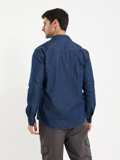 Snap Closure Long Sleeve Shirt