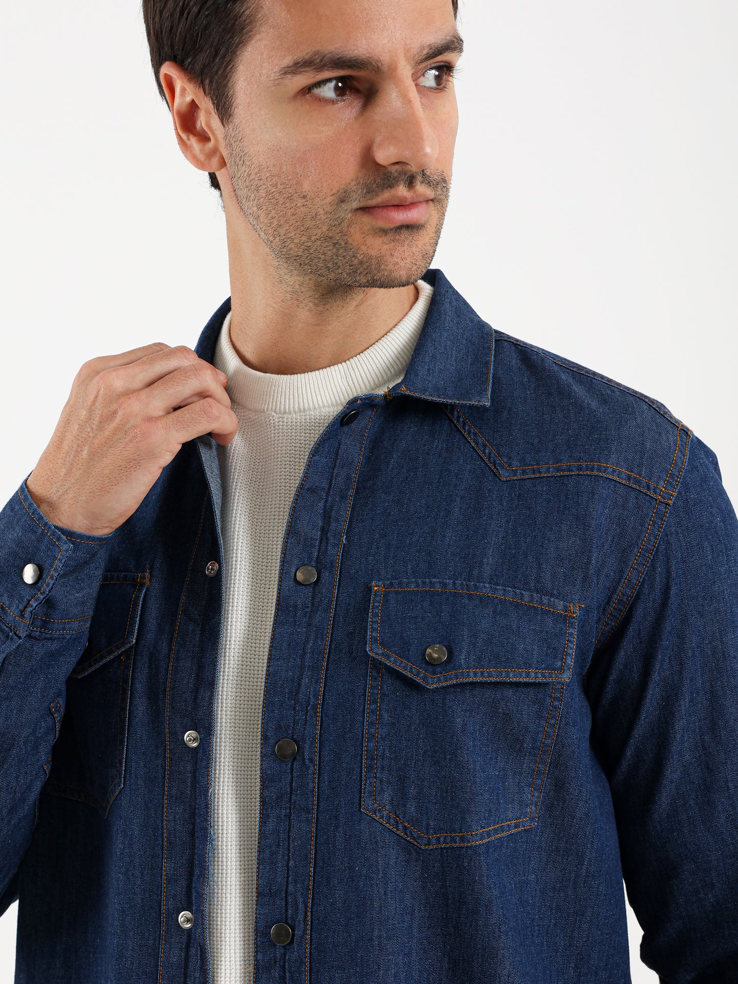 Snap Closure Long Sleeve Shirt