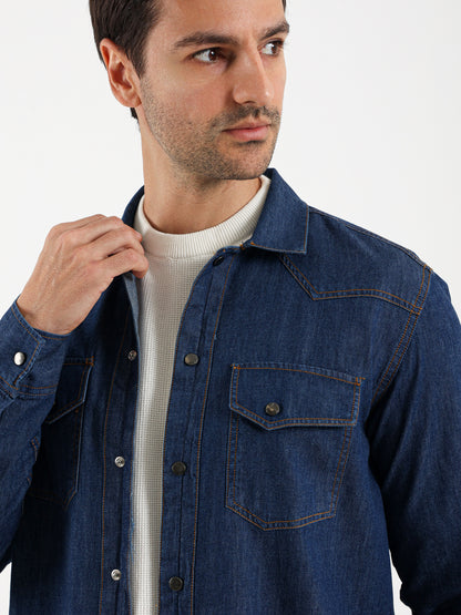 Snap Closure Long Sleeve Shirt