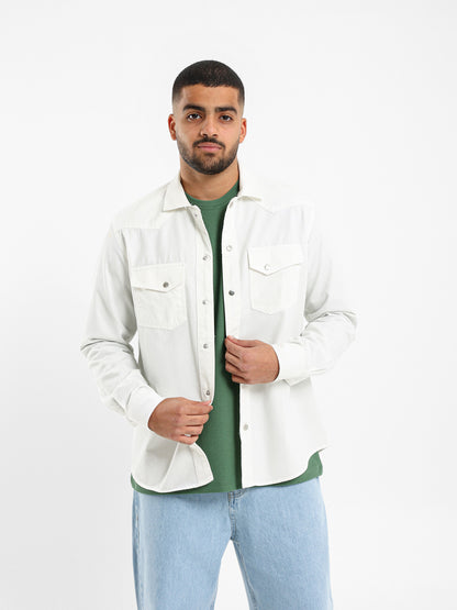 Snap Closure Long Sleeve Shirt
