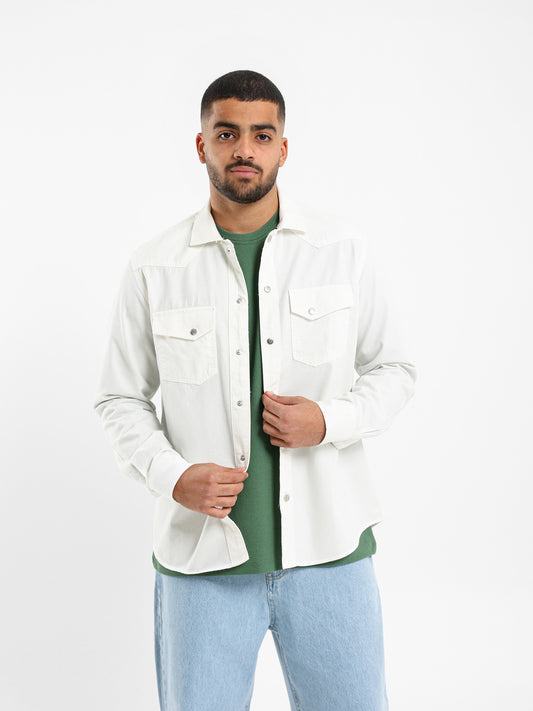 Snap Closure Long Sleeve Shirt