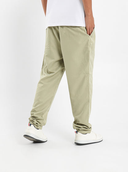 Relaxed Fit Pants with Embedded Cord
