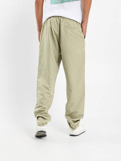 Relaxed Fit Pants with Embedded Cord