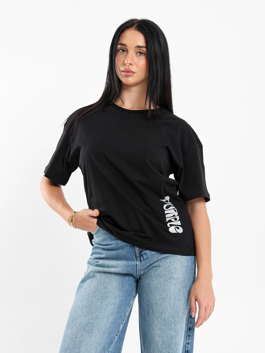 High-Low Loose-Fit T-Shirt