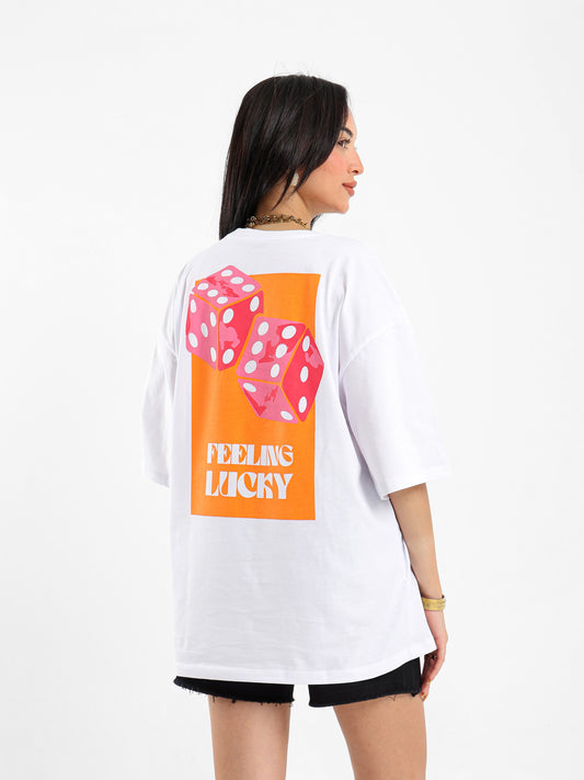 Dice Printed Oversized T-shirt