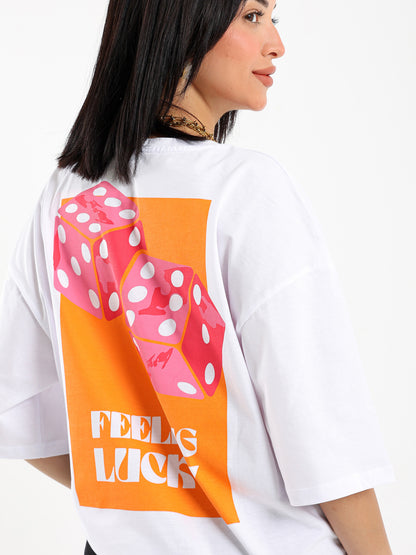 Dice Printed Oversized T-shirt